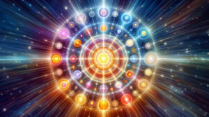 Wibracje koloru grafika cyfrowa