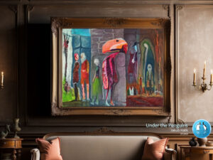 Ściana płaczu - obraz olejny